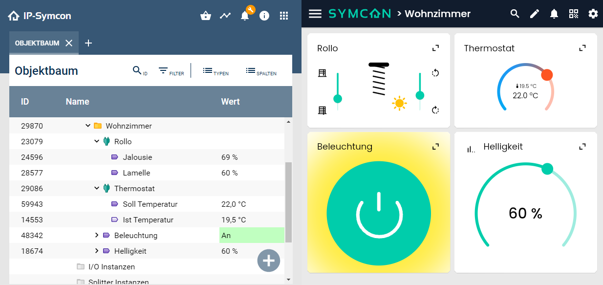 Konfiguration in der Console