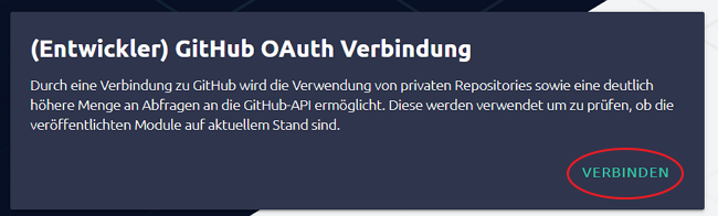 Mit GitHub verbinden