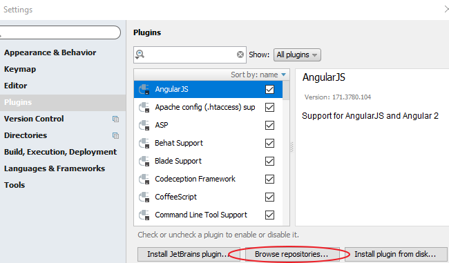 Configuration of PhpStorm