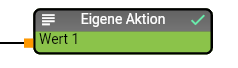 Beispiel eines "PHP Code" Modules mit 3 Eingängen