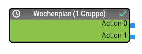 Modul "Wochenplan (1 Gruppe)"