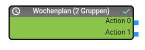 Modul "Wochenplan (2 Gruppen)"