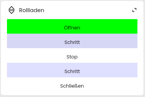 Aufzählung als Kachel