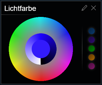 Color Selection Dialog in WebFront