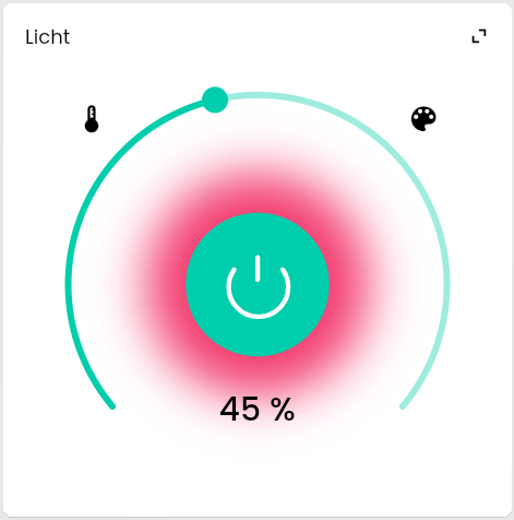 Licht als Kachel