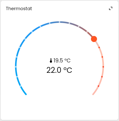 Thermostat als Kachel