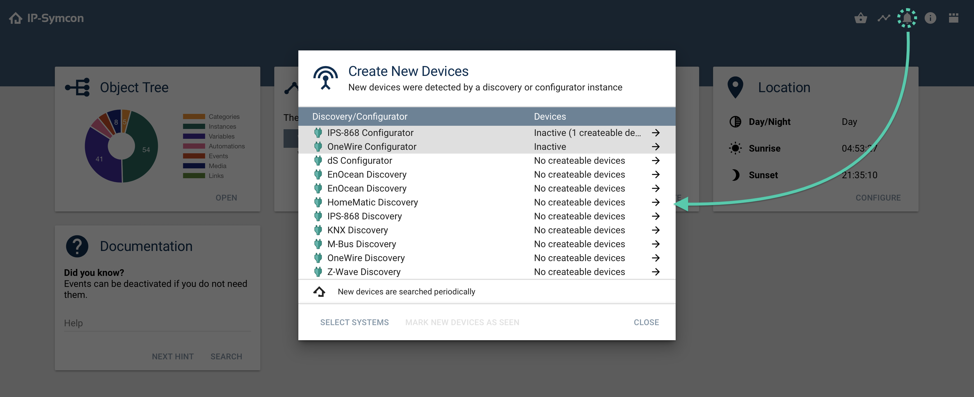 Open Device Search