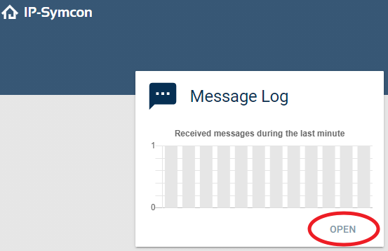 Open Message Log Widget