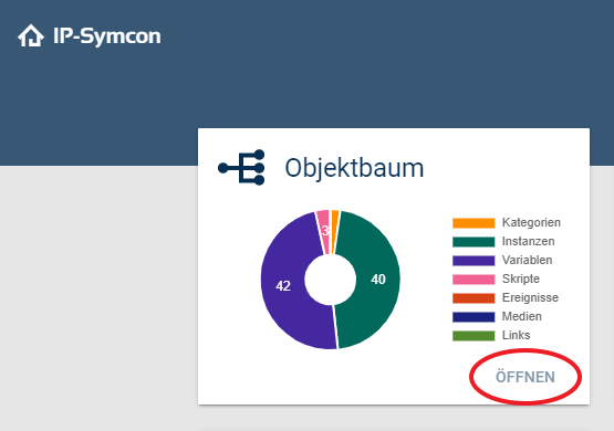 Objektbaum öffnen Widget