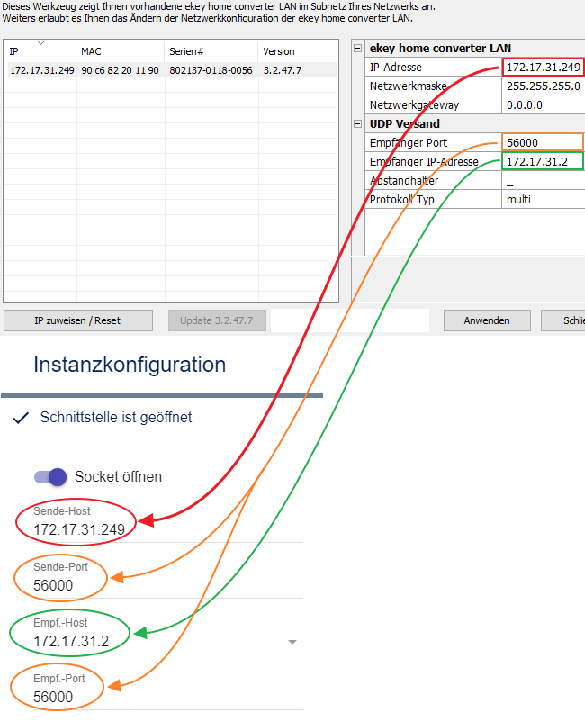 Instance configuration