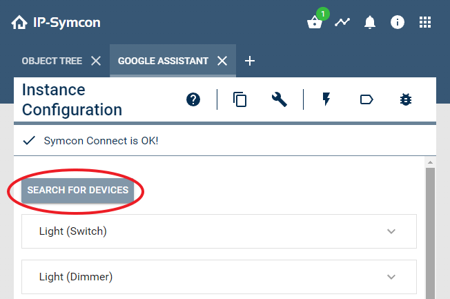 Open Device Search