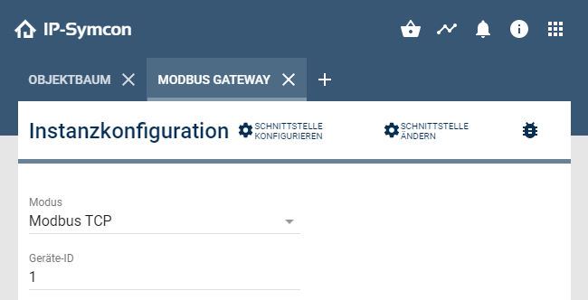 Modbus Gateway Configuration