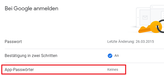 App Passwort