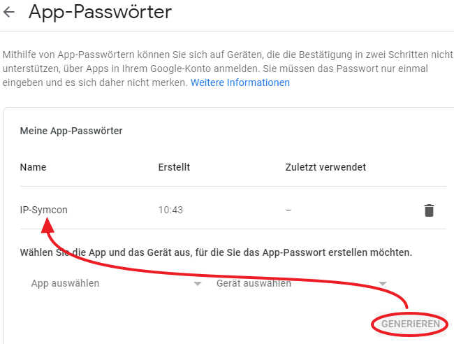 app password