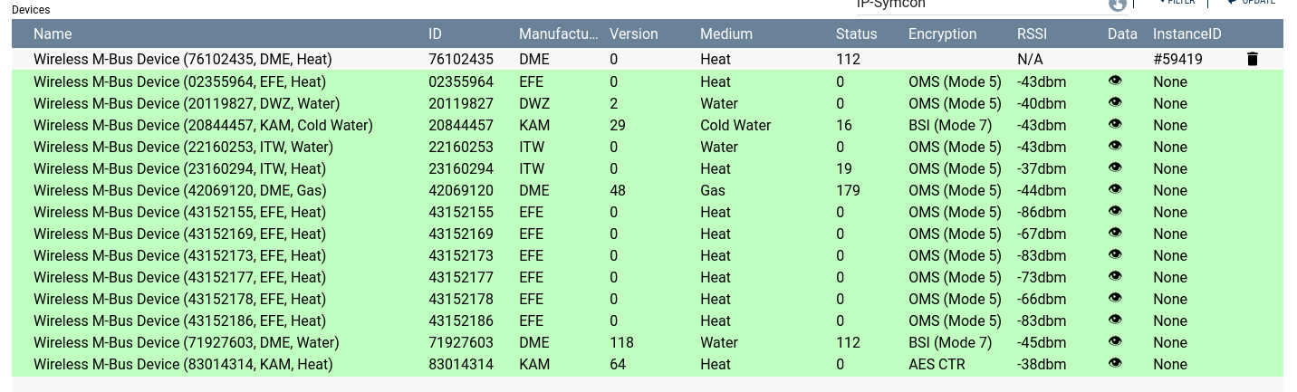 Wireless M-Bus Configurator