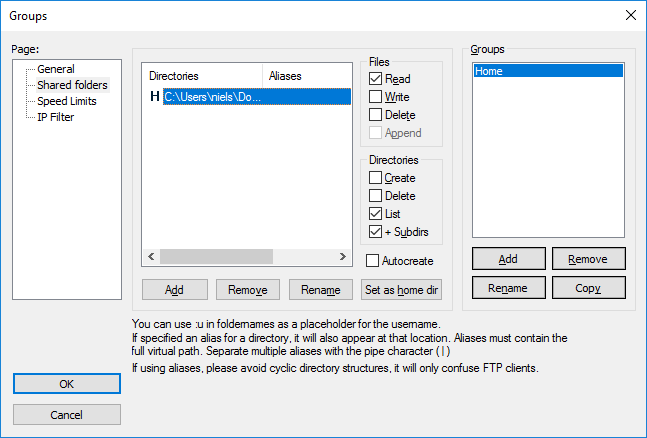 Configure Rights