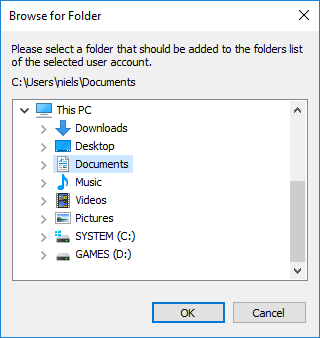 Select Folder